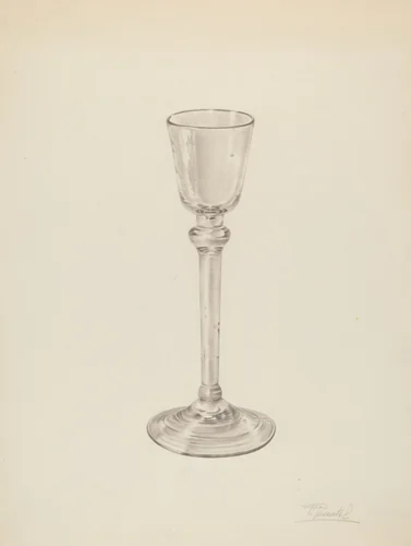 Wine Glass by Palmyra Pimentel, index of american design, 1939