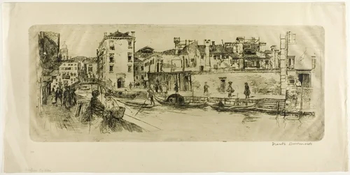 San Trovasso Canal by Frank Duveneck, print, 1885