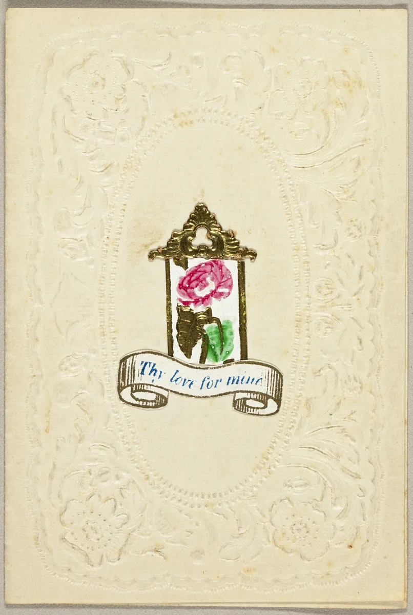 Thy Love for Mine (valentine) by Unknown Artist, other, 1825-1835
