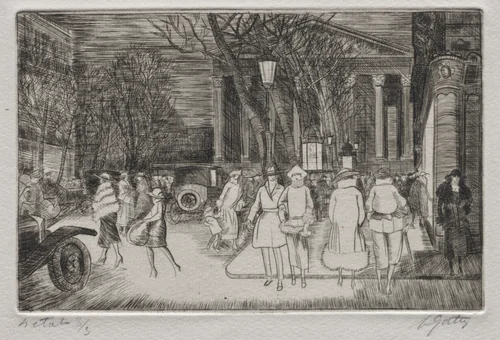 Petite rue Royale by Pierre Louis Gatier, print, 1922