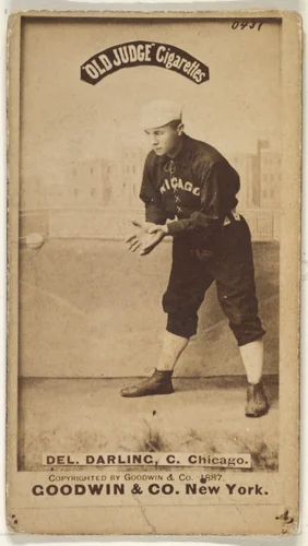 Dell Darling, Catcher, Chicago, from the Old Judge series (N172) for Old Judge Cigarettes by Goodwin & Company, photograph, 1887