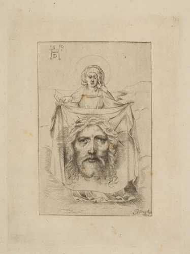 Saint Veronica with the Sudarium by Sebald Beham, print, 1510-1550