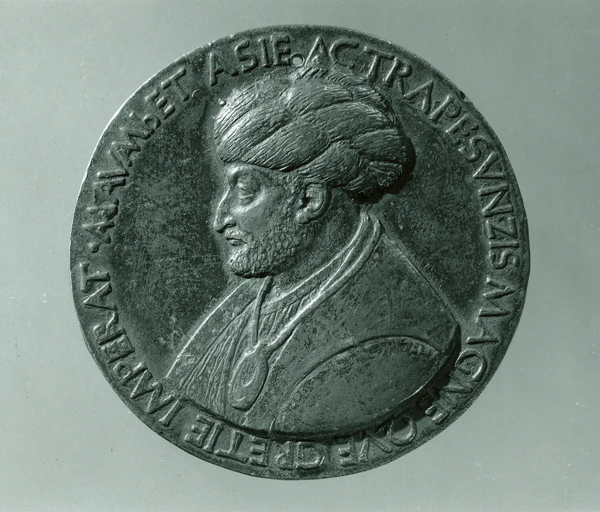 Medal: Sultan Mehmed II by Bertoldo di Giovanni, metalwork, 1480