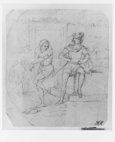 Scene from Literature (from McGuire Scapbook) by Tompkins Harrison Matteson, artwork, 1813-1884