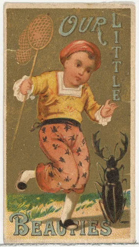 From the Girls and Children series (N58) promoting Our Little Beauties Cigarettes for Allen & Ginter brand tobacco products by Allen & Ginter, print, 1887
