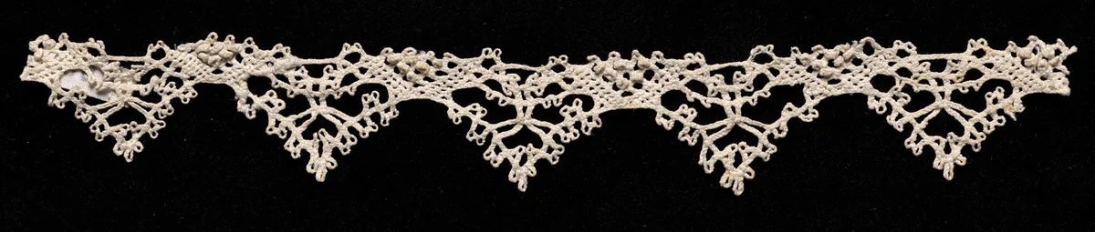 Bobbin Lace Edging of Points without Selvage by Unknown, textile, 1540-1560