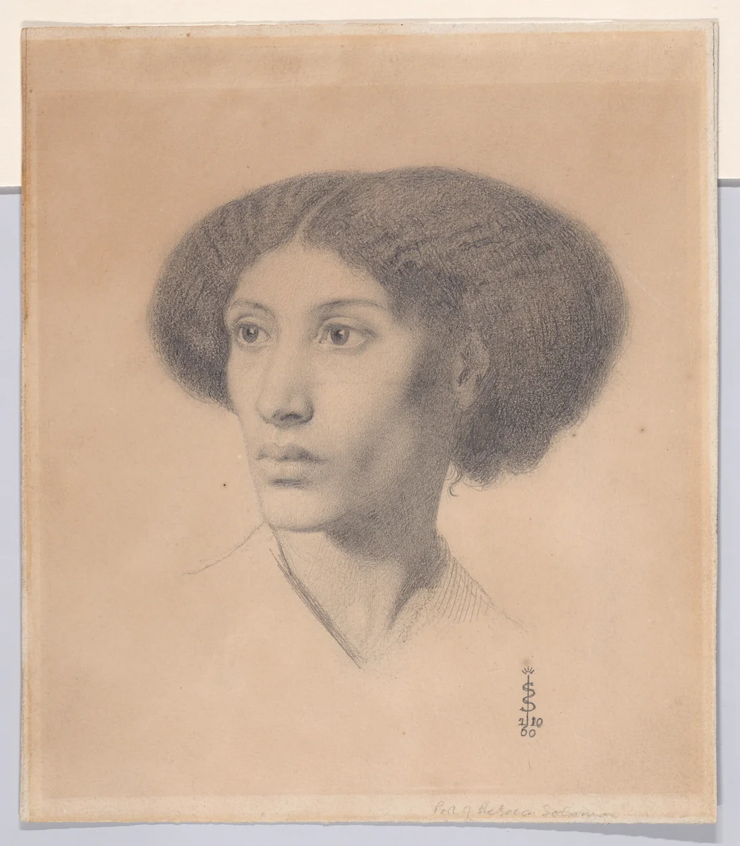 Fanny Eaton by Simeon Solomon, drawing, 1860