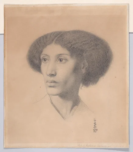 Fanny Eaton by Simeon Solomon, drawing, 1860