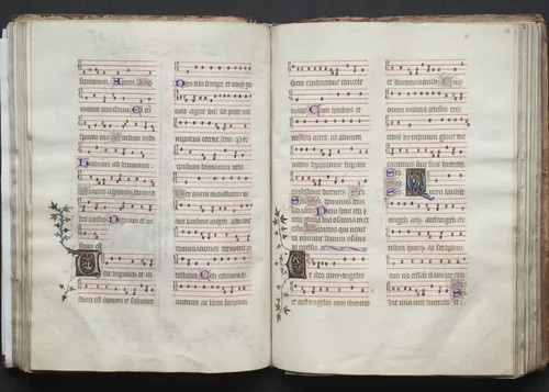 The Gotha Missal: Fol. 61v, Text by Master of the Boqueteaux, book, 1370-1380