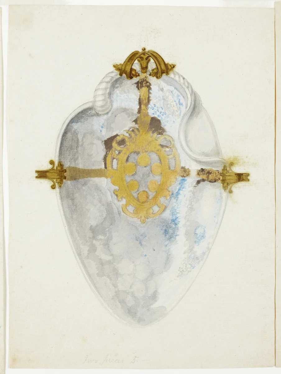 Overview of Shell with Medici Coat of Arms by Giuseppe Grisoni, painting, 1719-1769