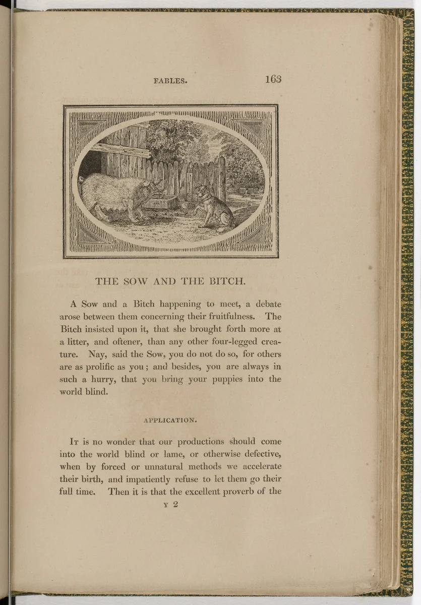 Headpiece (page 163) from The Fables of Aesop by Thomas Bewick, illustrated book, 1818