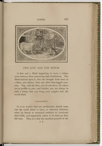 Headpiece (page 163) from The Fables of Aesop by Thomas Bewick, illustrated book, 1818