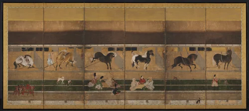 Horse Stable by Unknown, painting, 1500-1525