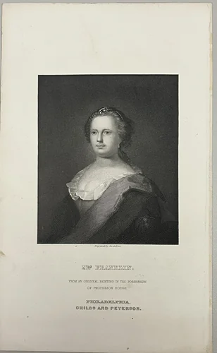 Mrs. Franklin by Benjamin Wilson, other, 1840-1845