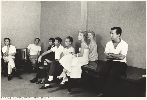 Waiting, Central Casting, Hollywood by Robert Frank, photograph, 1955