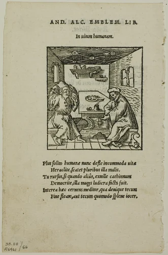 Illustration from Livret des Emblemes by Andreas Alciatus, plate 66 from Woodcuts from Books of the XVI Century by Unknown Artist, print, 1536