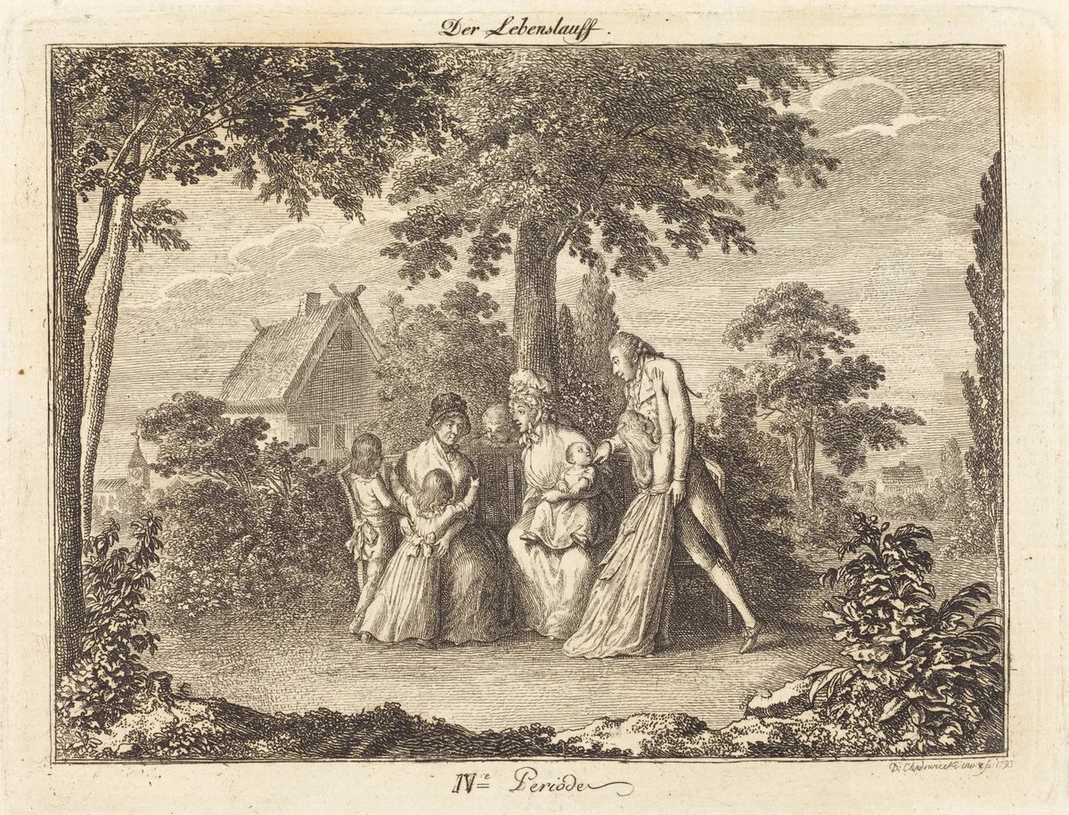Growing Family by Daniel Nikolaus Chodowiecki, print, 1793
