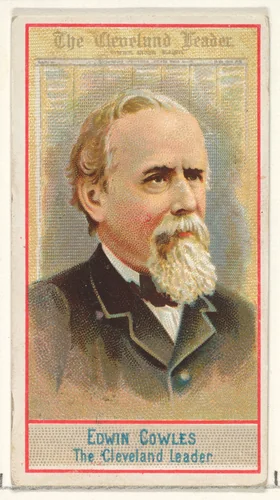 Edwin Cowles, The Cleveland Leader, from the American Editors series (N1) for Allen & Ginter Cigarettes Brands by Allen & Ginter, print, 1887