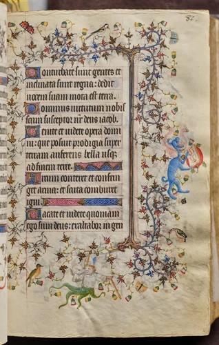 Hours of Charles the Noble, King of Navarre (1361-1425): fol. 41r, Text by Master of the Brussels Initials and Associates, book, 1400-1410