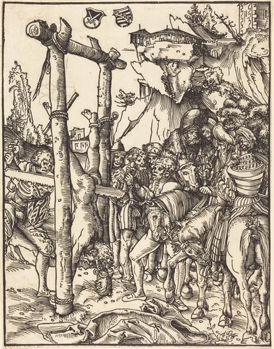Saint Simon by Lucas Cranach, print, 1472-1553