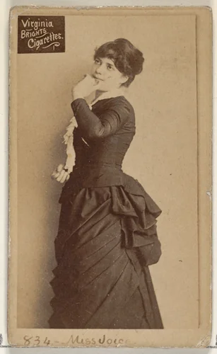 Card 834, Miss Joice, from the Actors and Actresses series (N45, Type 2) for Virginia Brights Cigarettes by Allen & Ginter, photograph, 1885-1891