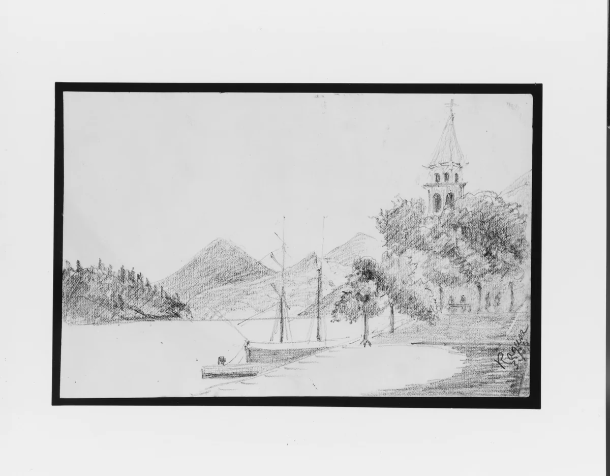 Ragusa (from Sketchbook) by Mary Newbold Sargent, artwork, 1904