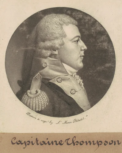 Captain Thompson by Charles B. J. Févret de Saint-Mémin, print, 1800