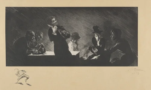 The Mandolin Player (Mandoliniste), from "L'Estampe Originale" by Henri Patrice Dillon, print, 1893