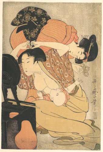 Woman and Child by Kitagawa Utamaro (喜多川歌麿), print, 1783-1803