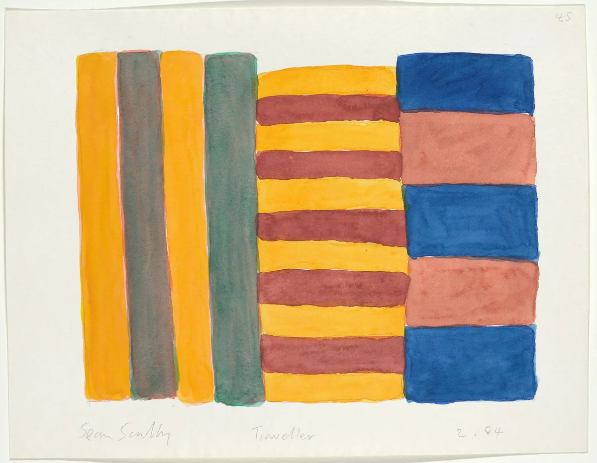 Traveller by Sean Scully, drawing, 1984