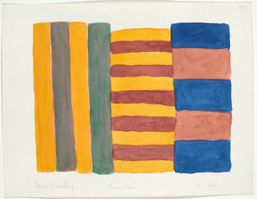 Traveller by Sean Scully, drawing, 1984