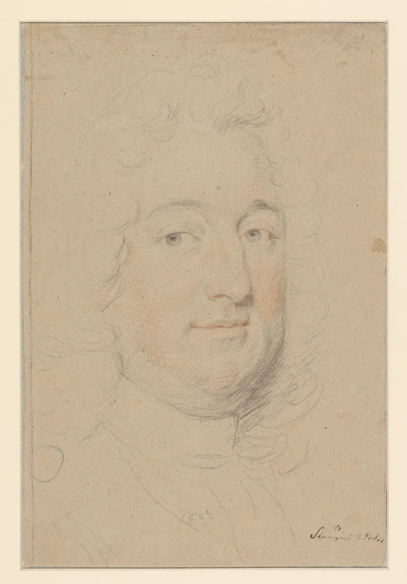 Portret van Frans van Lotharingen (Frans I) by Frans van Stampart, drawing, 1685-1750