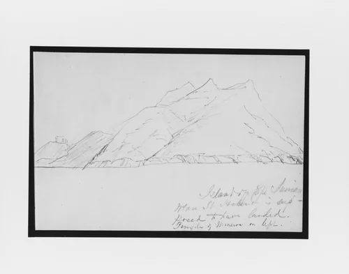 Island off Cape Sunium (from Sketchbook) by Mary Newbold Sargent, artwork, 1904