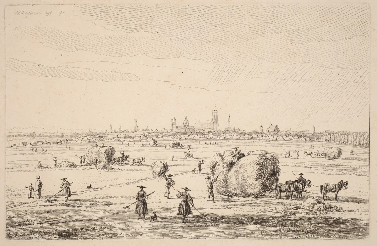 München (Munich) by Wilhelm von Kobell, print, 1818