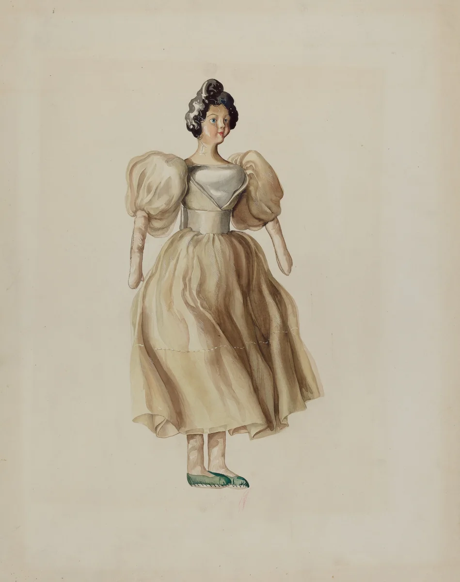 Doll by Lillian Causey, index of american design, 1936