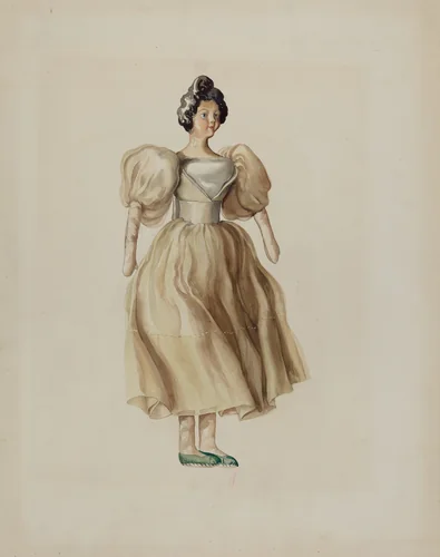 Doll by Lillian Causey, index of american design, 1936