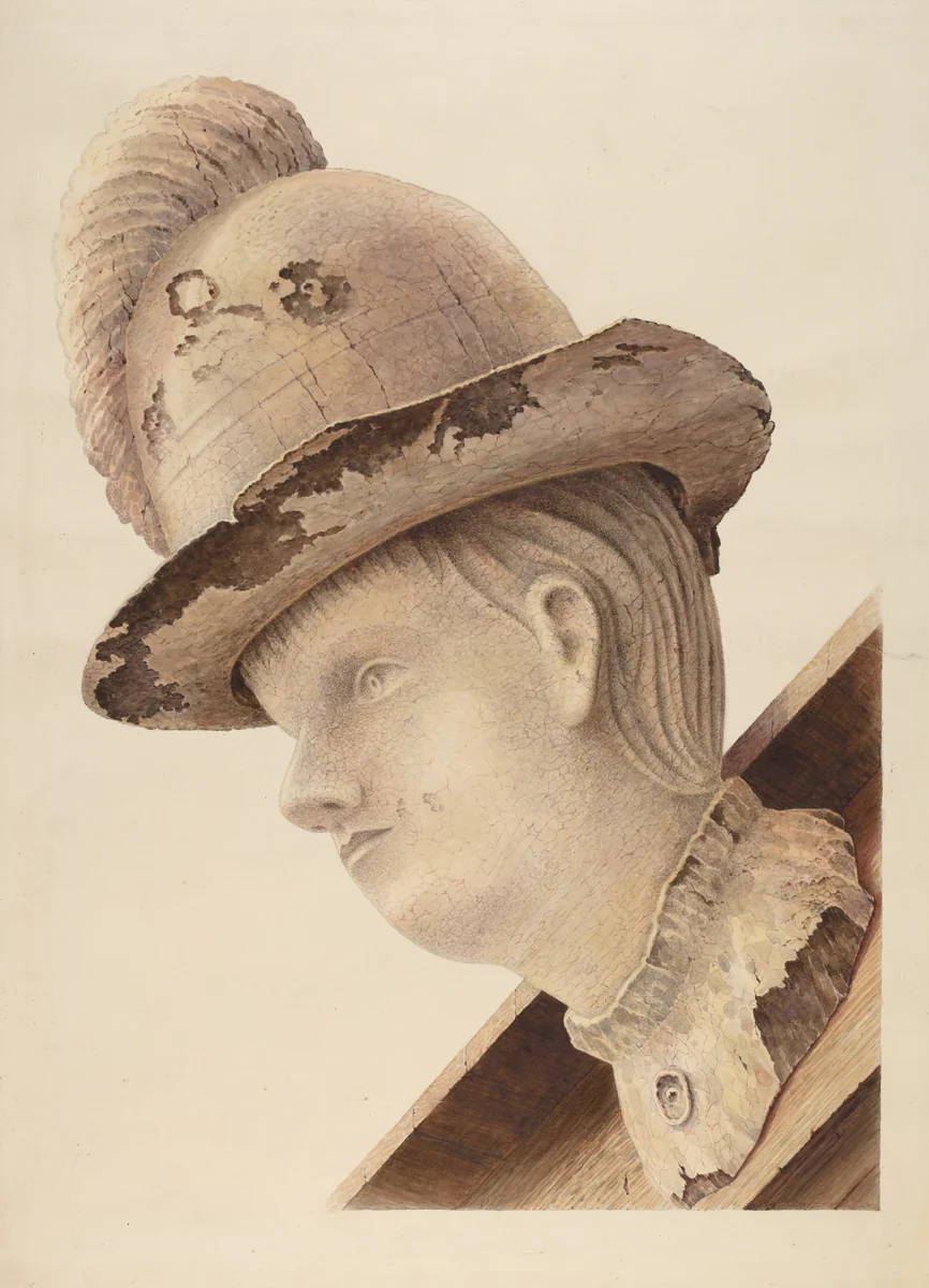 Figurehead from Schooner "Haroldine" by American 20th Century, index of american design, 1935-1942