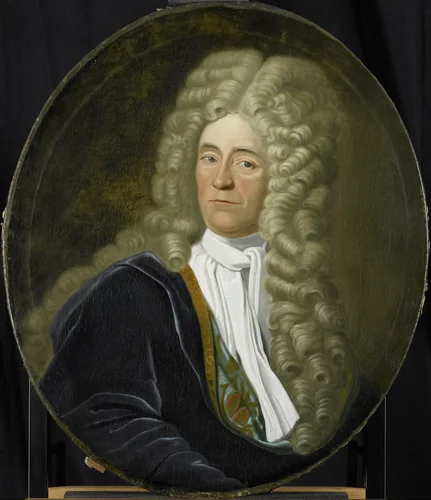 Portrait of Willem van Hogendorp, Director of the Rotterdam Chamber of the Dutch East India Company, elected 1692 by anonymous, painting, 1700-1749