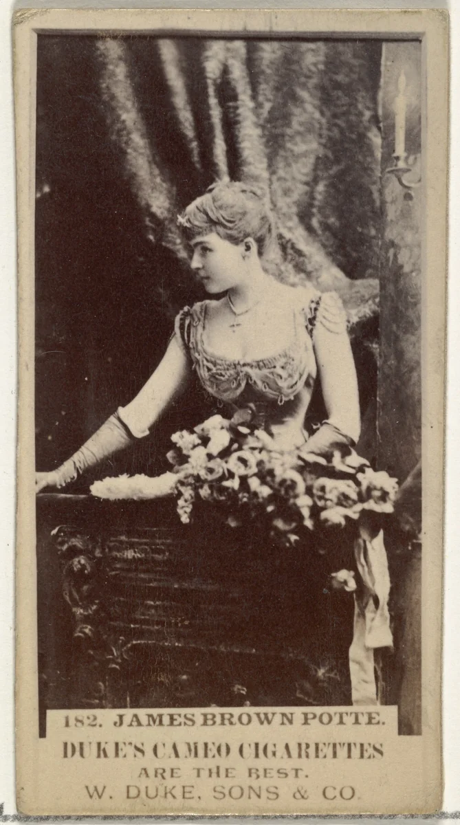 Card Number 182, Mrs. James Brown Potter, from the Actors and Actresses series (N145-5) issued by Duke Sons & Co. to promote Cameo Cigarettes by W. Duke, Sons & Co., photograph, 1880-1889