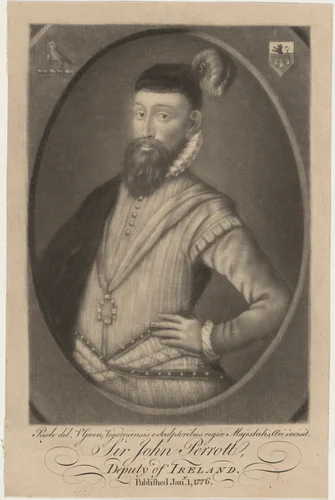 Sir John Perrot, Deputy of Ireland by Valentine Green, print, 1776