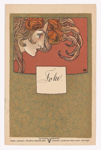Wiener Künstler-Postkarte Serie 5/1 by Koloman Moser, design, 1898