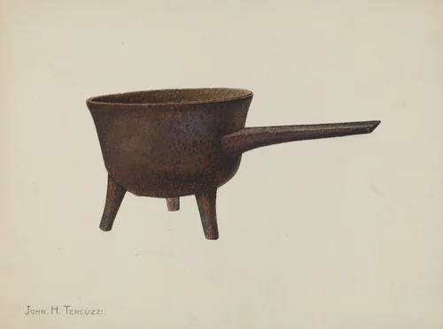 Skillet by John H. Tercuzzi, index of american design, 1939