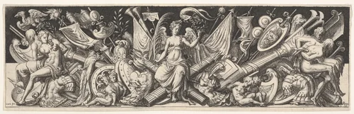 Plate from "Battles and Victories" (Combats et Triomphes) by Etienne Delaune, print, 1540-1583