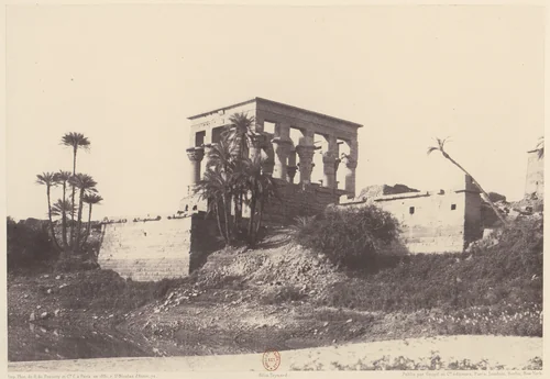 Ile de Fîleh (Philæ), Édifice de l'Est - Vue Générale Prise du Point C by Félix Teynard, photograph, 1851-1852