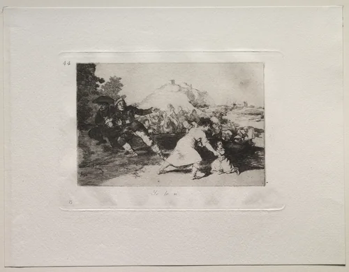 The Horrors of War: I Saw It by Francisco de Goya, print, 1810-1820