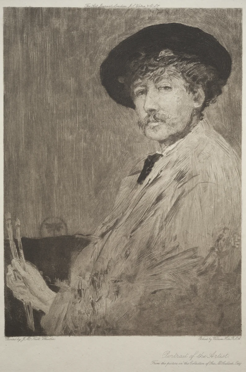 James McNeill Whistler by William Brassey Hole, print, 1897