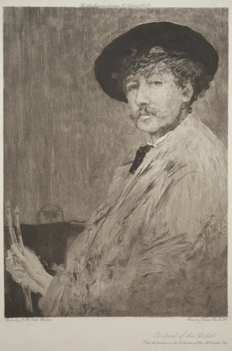 James McNeill Whistler by William Brassey Hole, print, 1897