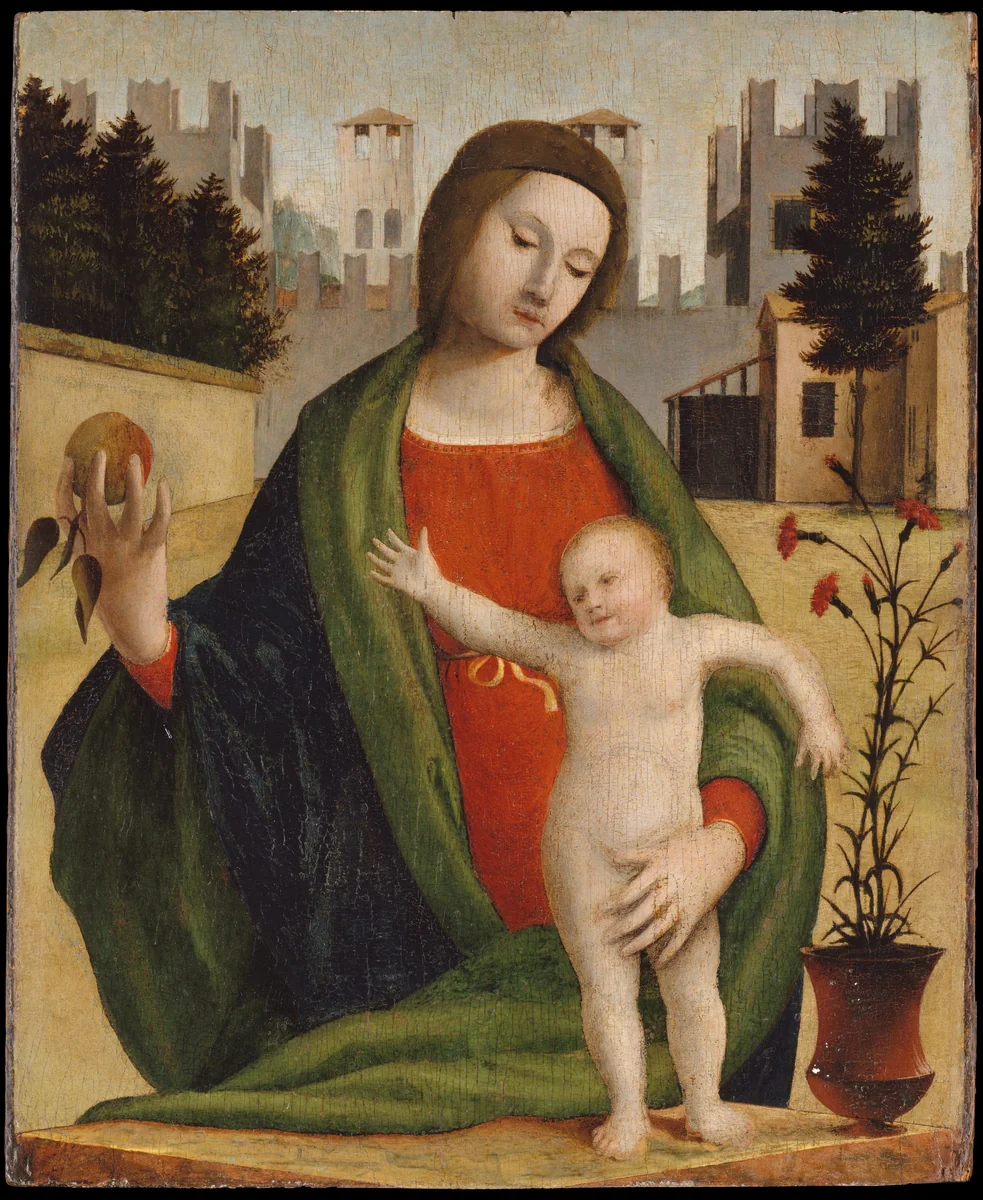 Madonna and Child by Bramantino, painting, 1507