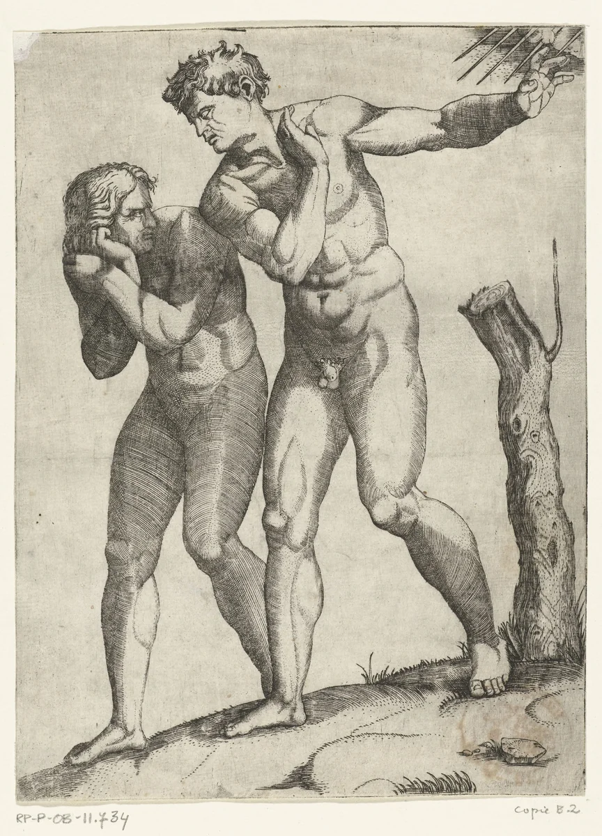 Expulsion from Paradise by anonymous, print, 1510-1577