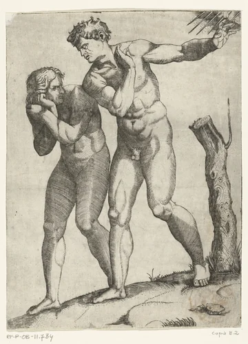 Expulsion from Paradise by anonymous, print, 1510-1577